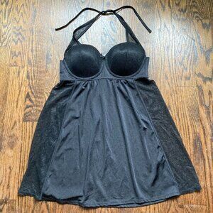 Ashley Graham Babydoll Lingerie Semi Sheer Sides Size 1X